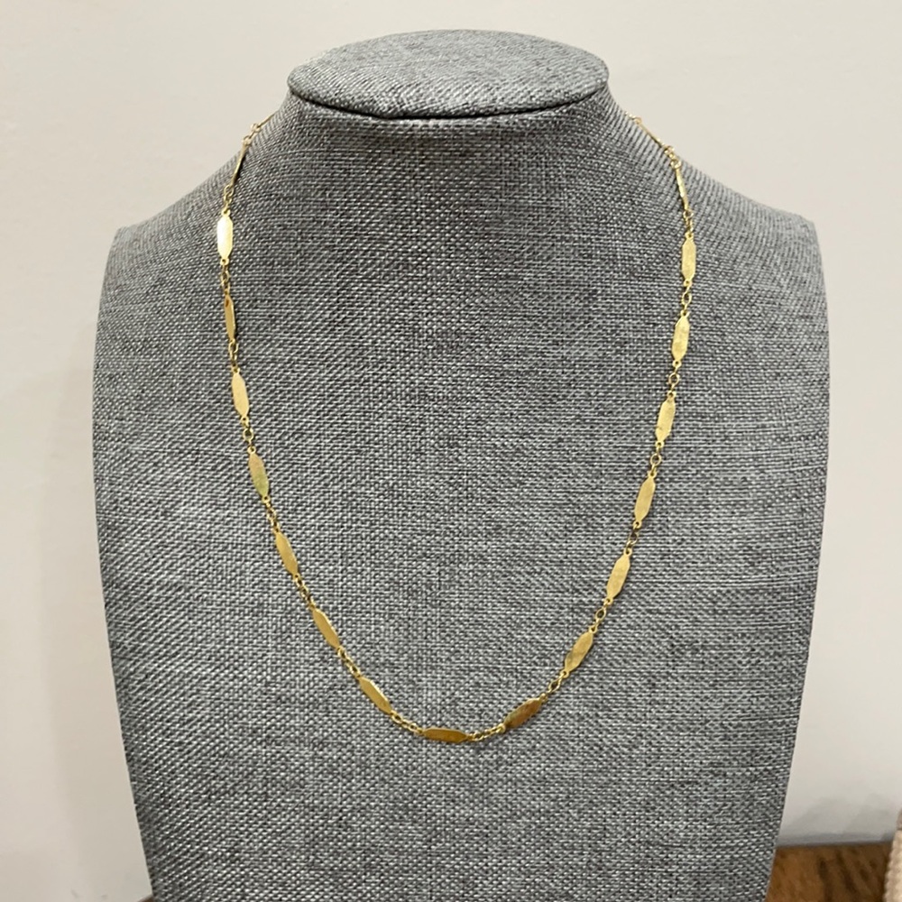 Gold plated necklace